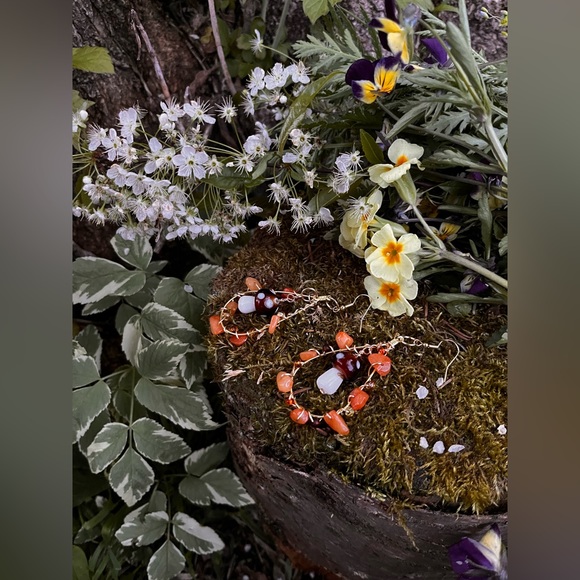 Mushroom Fairy Dangles - Picture 2 of 2